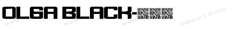 Olga Black字体转换